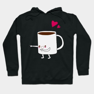 Coffee and Donut Pair - Right (Coffee) Hoodie